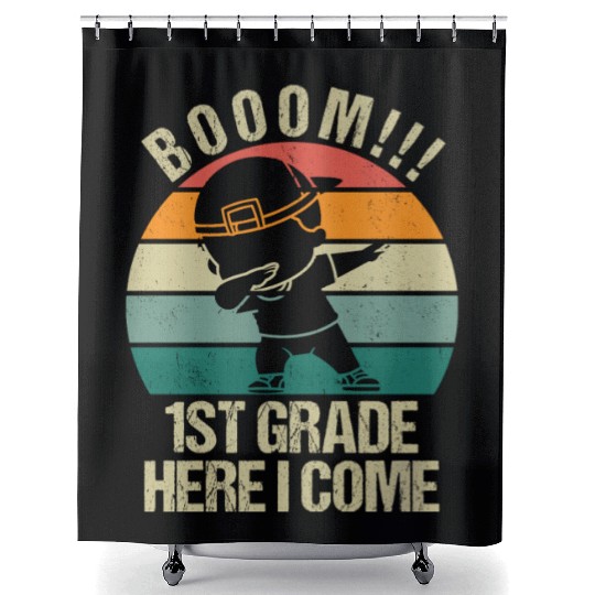 First Grade Back to School Teacher Shower Curtains