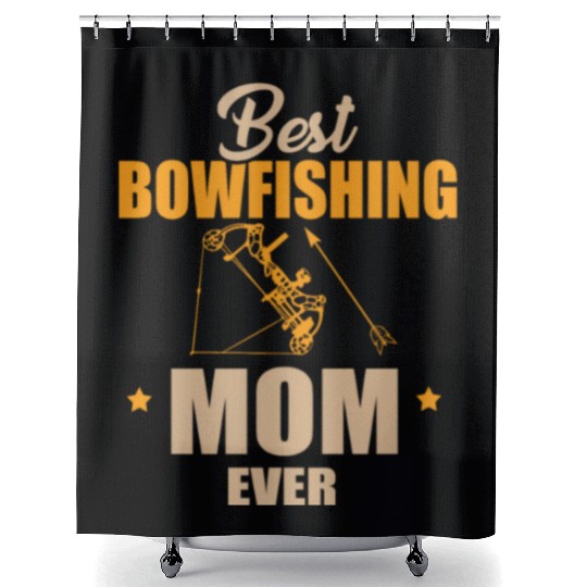 Best Bow Fishing Mom Shower Curtains