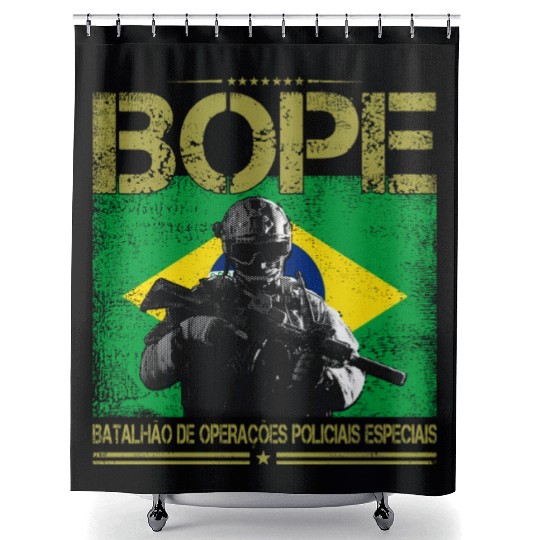 BOPE Brazil Police Special Forces Shower Curtains