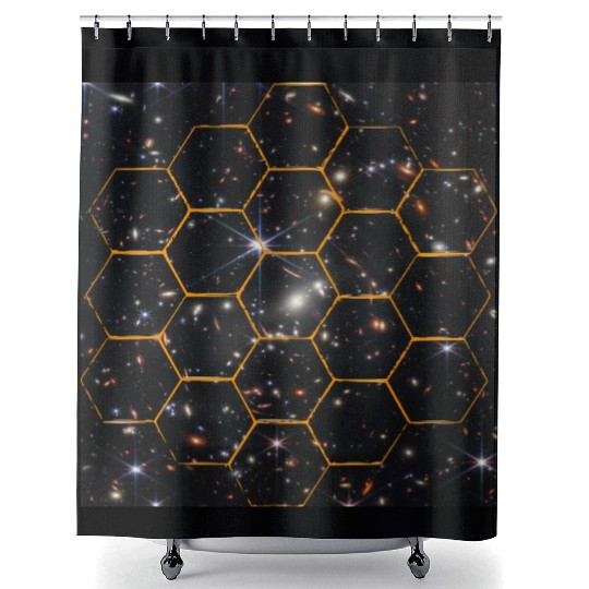 design of james webb space Shower Curtains