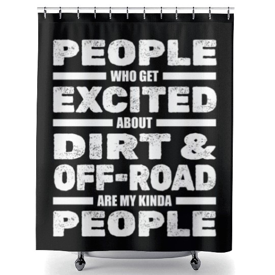 Dirt Bike MX Motocross Supercross Shower Curtains
