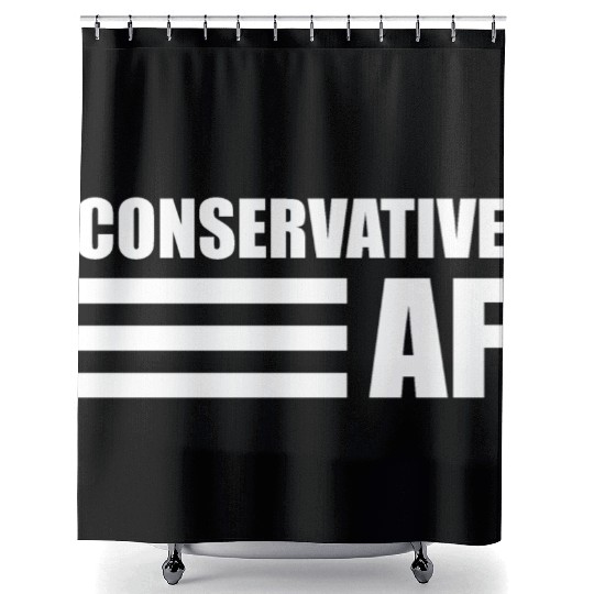 CONSERVATIVE AF Republican Support Anti Liberal Shower Curtains