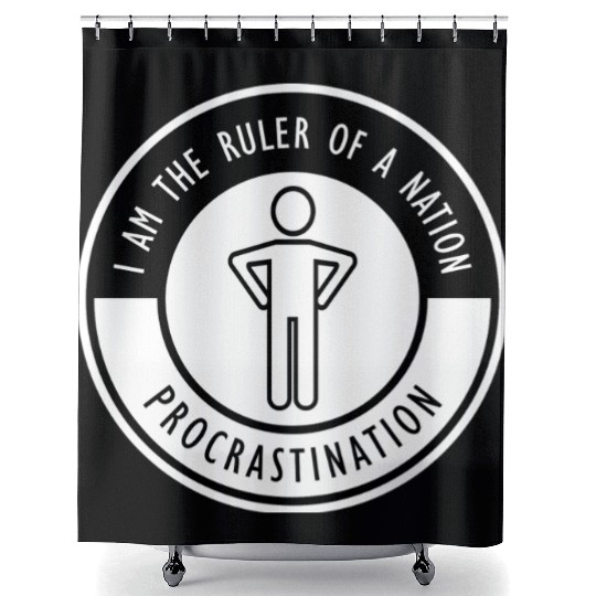 DWX- PROCRASTINATION Shower Curtains