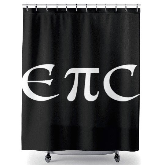 Math teacher student Pi number symbol Shower Curtains
