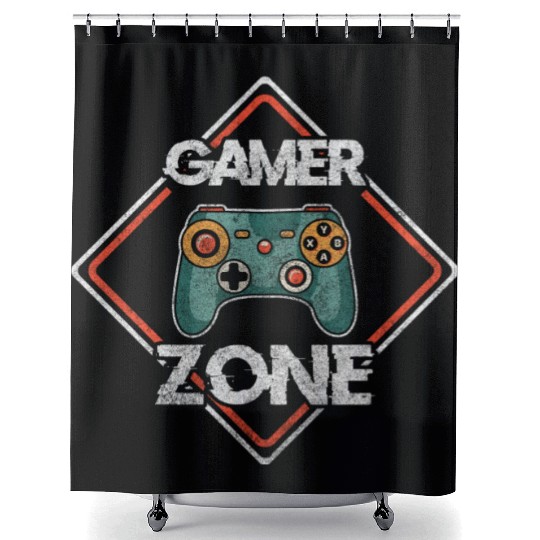 Game Controller Gaming Video Game Shower Curtains