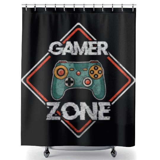 Game Controller Gaming Video Game Shower Curtains