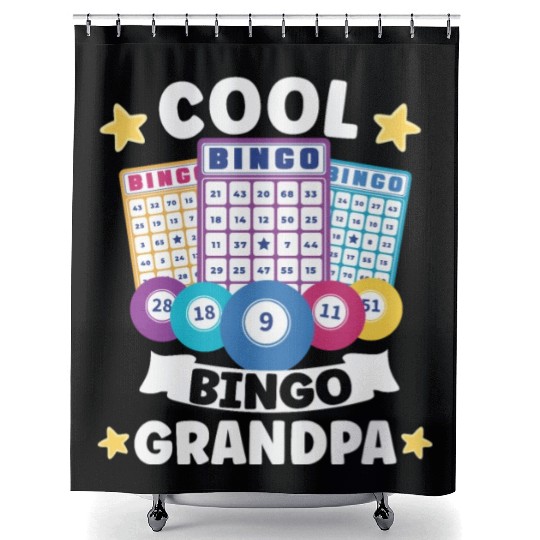 Bingo Card Game Grandma Bingo Player Bingo Cards Shower Curtains