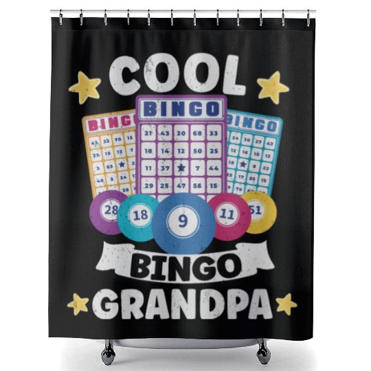 Bingo Card Game Grandma Bingo Player Bingo Cards Shower Curtains