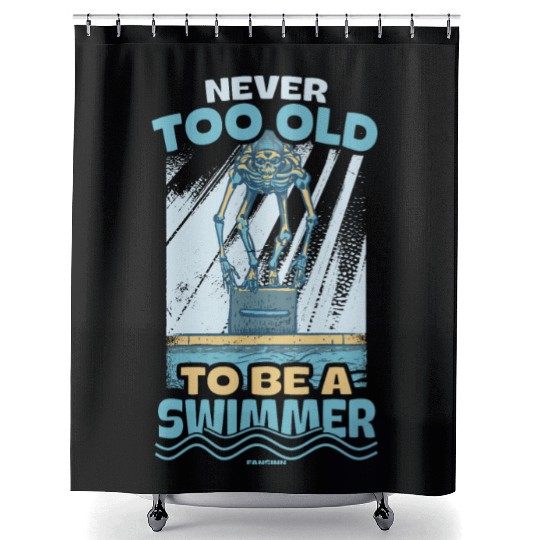 Swimming lifeguard swimming course outdoor pool gi Shower Curtains