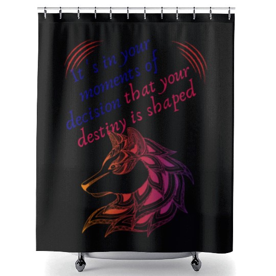 Love Moments Of Decision That Your Destiny Shaped Shower Curtains