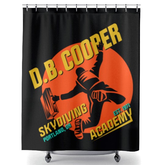DB Cooper Skydiving Academy Shower Curtains
