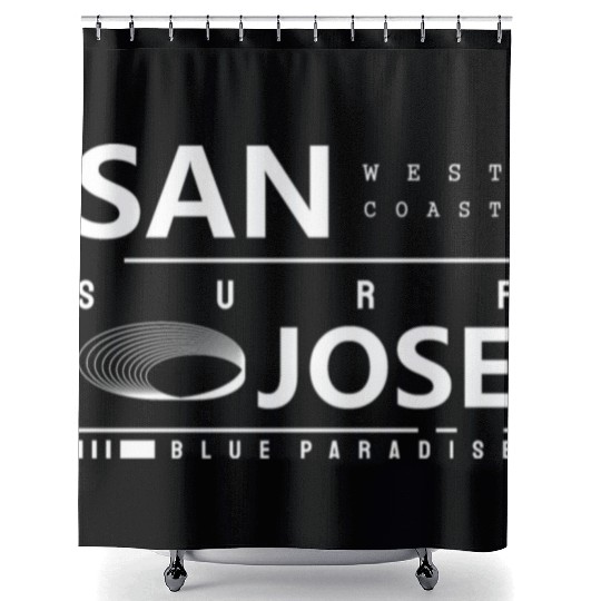 San Jose Urban Street Design Shower Curtains