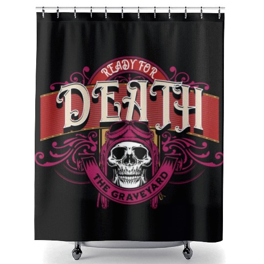Death:The Graveyard Shower Curtains
