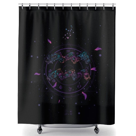 Aquarius Zodiac Astrology Aquarius Zodiac Astrolog Shower Curtains