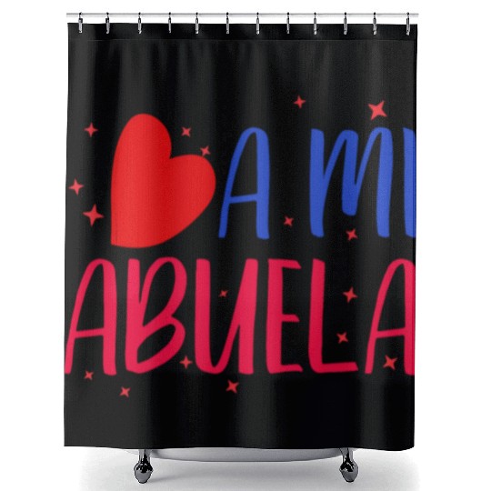 Quiero a mi Abuela i love my granny grandma gift Shower Curtains