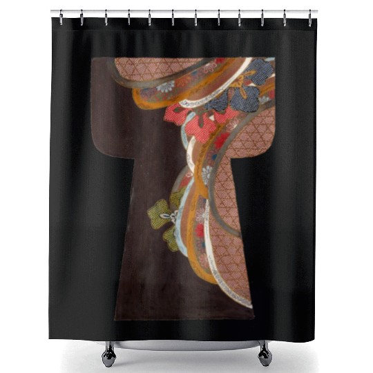 Kimono old fabric design Shower Curtains