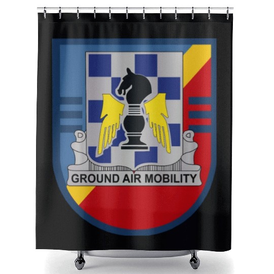 Army 3rd Bn General Support 82nd Aviation Regiment Shower Curtains