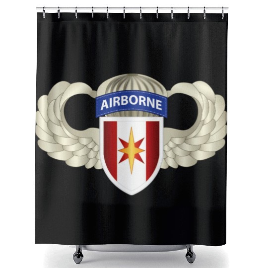 Army 44th Medical Brigade Wings Shower Curtains
