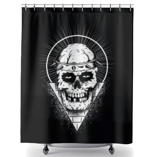 Bull Skull Shower Curtains