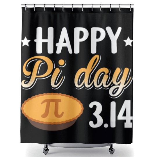 Happy Pi Day Shower Curtains Love Math Funny Shower Curtains