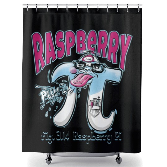 Pi Day Raspberry Pi Shower Curtains