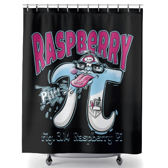 Pi Day Raspberry Pi Shower Curtains