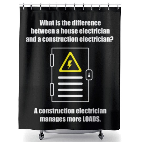 Electrician Electrical Engineer Lineman Shower Curtains