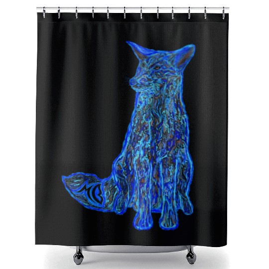 Coyote Blue Shower Curtains