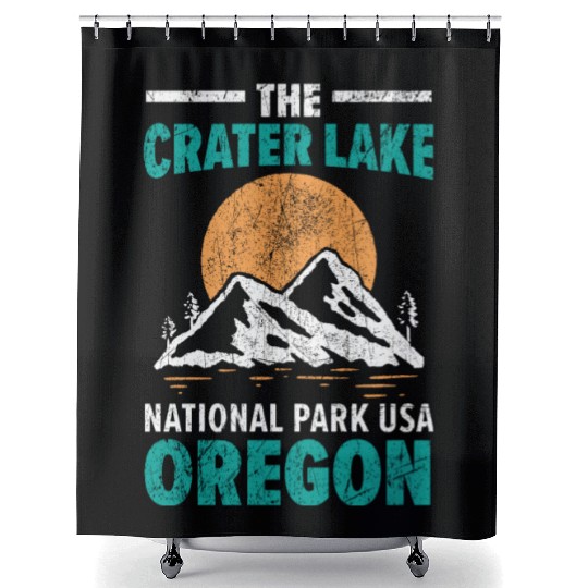 The Crater Lake National Park USA Oregon America Shower Curtains