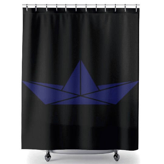 Paper Boat / Paper Ship / Icon Shower Curtains