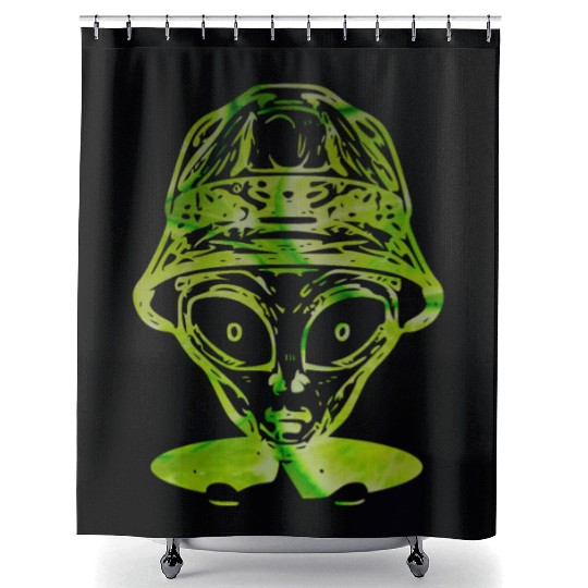 Surprising green space Shower Curtains