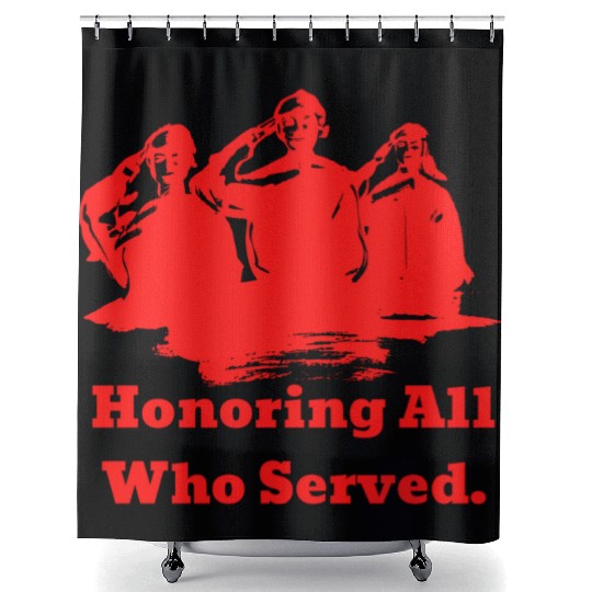 Thank You Veterans l Veterans Day Gift Idea Shower Curtains