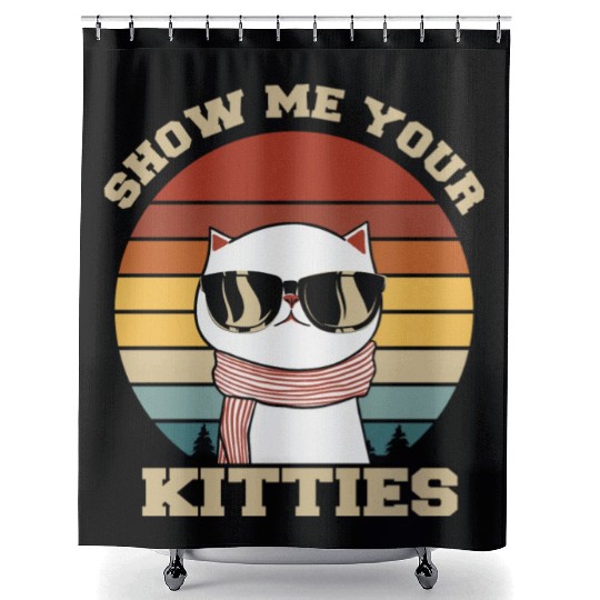 Show me your Kitties Cat Lover Shower Curtains