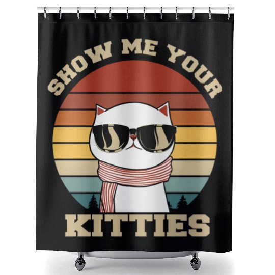Show me your Kitties Cat Lover Shower Curtains