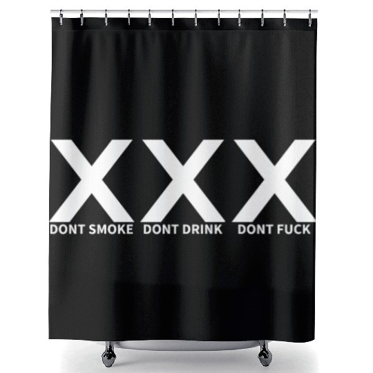 Straight Edge Vegan, Against Drugs, Punk Shower Curtains