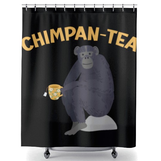 Chimpantea Chimpanzee Monkey Animal Zookeeper Shower Curtains