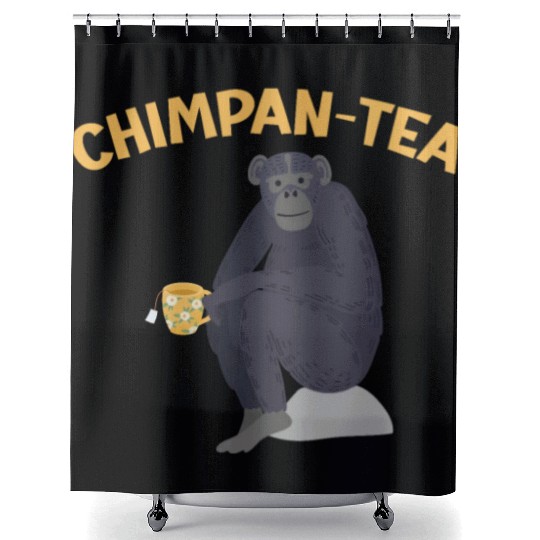 Chimpantea Chimpanzee Monkey Animal Zookeeper Shower Curtains