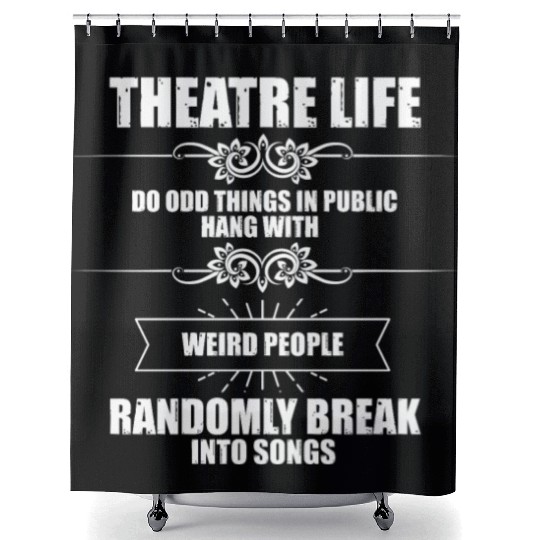 Novelty Hang With Weird People Randomly Break Shower Curtains