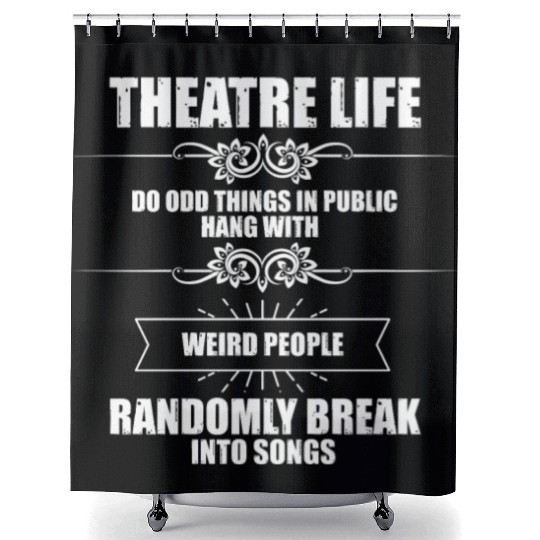 Novelty Hang With Weird People Randomly Break Shower Curtains