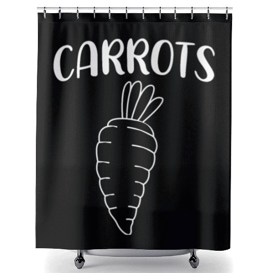 Root Vegetable Crop Carrot Shower Curtains