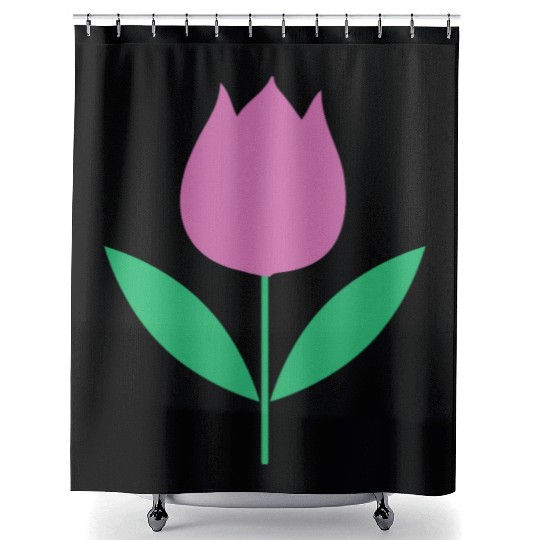 Tulip Garden Gardening Shower Curtains