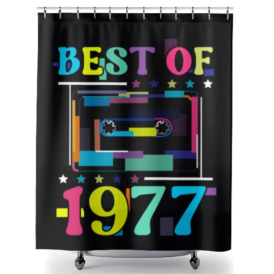 Best Of 1977 | Birthday Shower Curtains | Birthday Retro