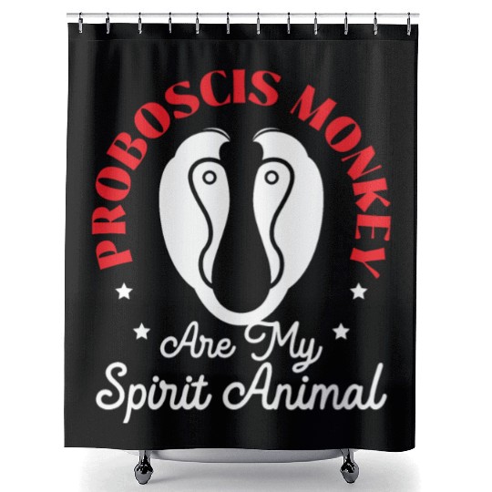 Proboscis Monkeys Are My Spirit Animal Zookeeper Shower Curtains
