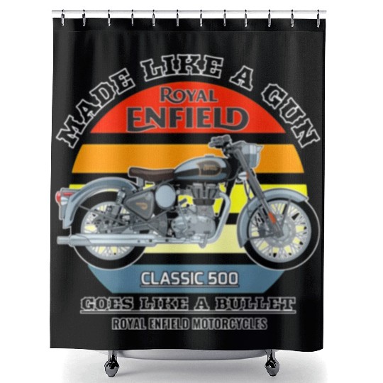 Royal Enfield Shower Curtains