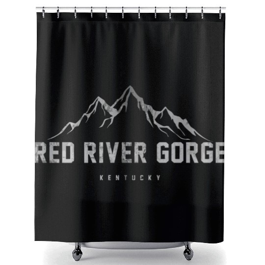 Distressed Red River Gorge Kentucky Shower Curtains