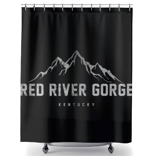 Distressed Red River Gorge Kentucky Shower Curtains