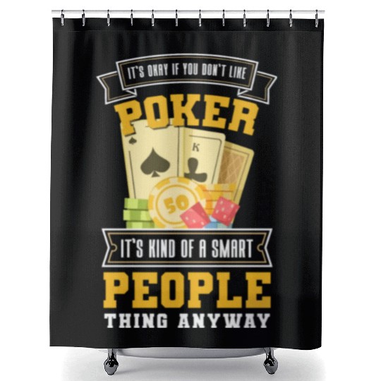 Card Game Poker Vegas Shower Curtains