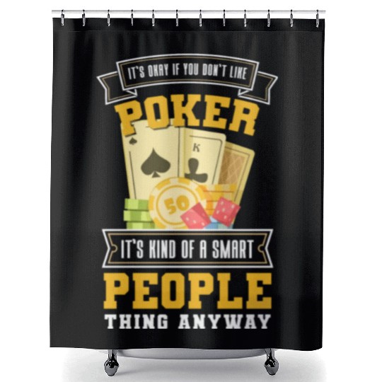 Card Game Poker Vegas Shower Curtains