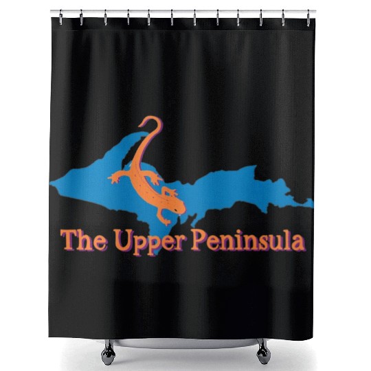 Upper Peninsula Newt Shower Curtains