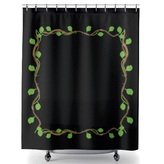 Leaves square shape icon quadrilateral Shower Curtains